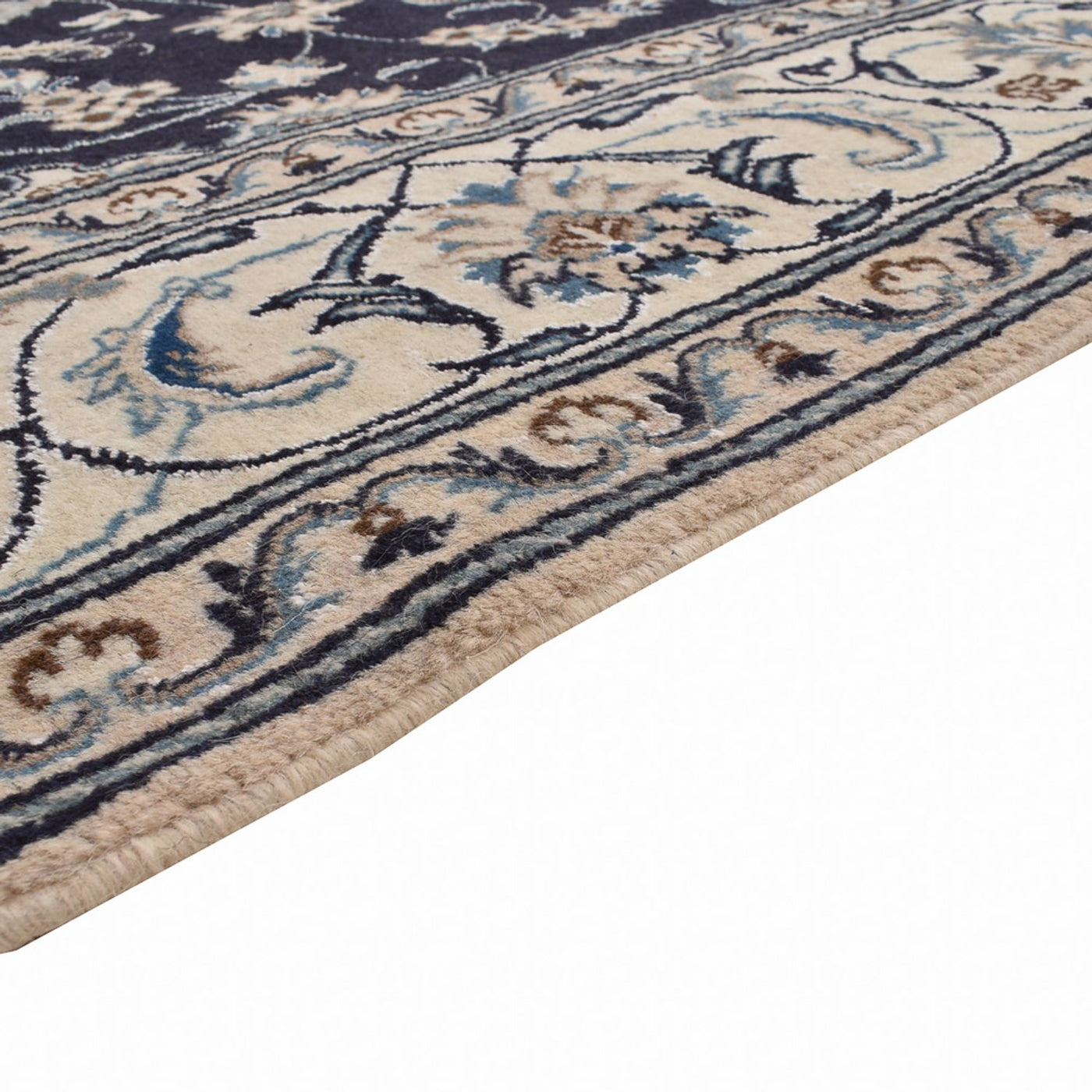 Perserteppich - Nain - 291 x 195 cm - dunkelblau