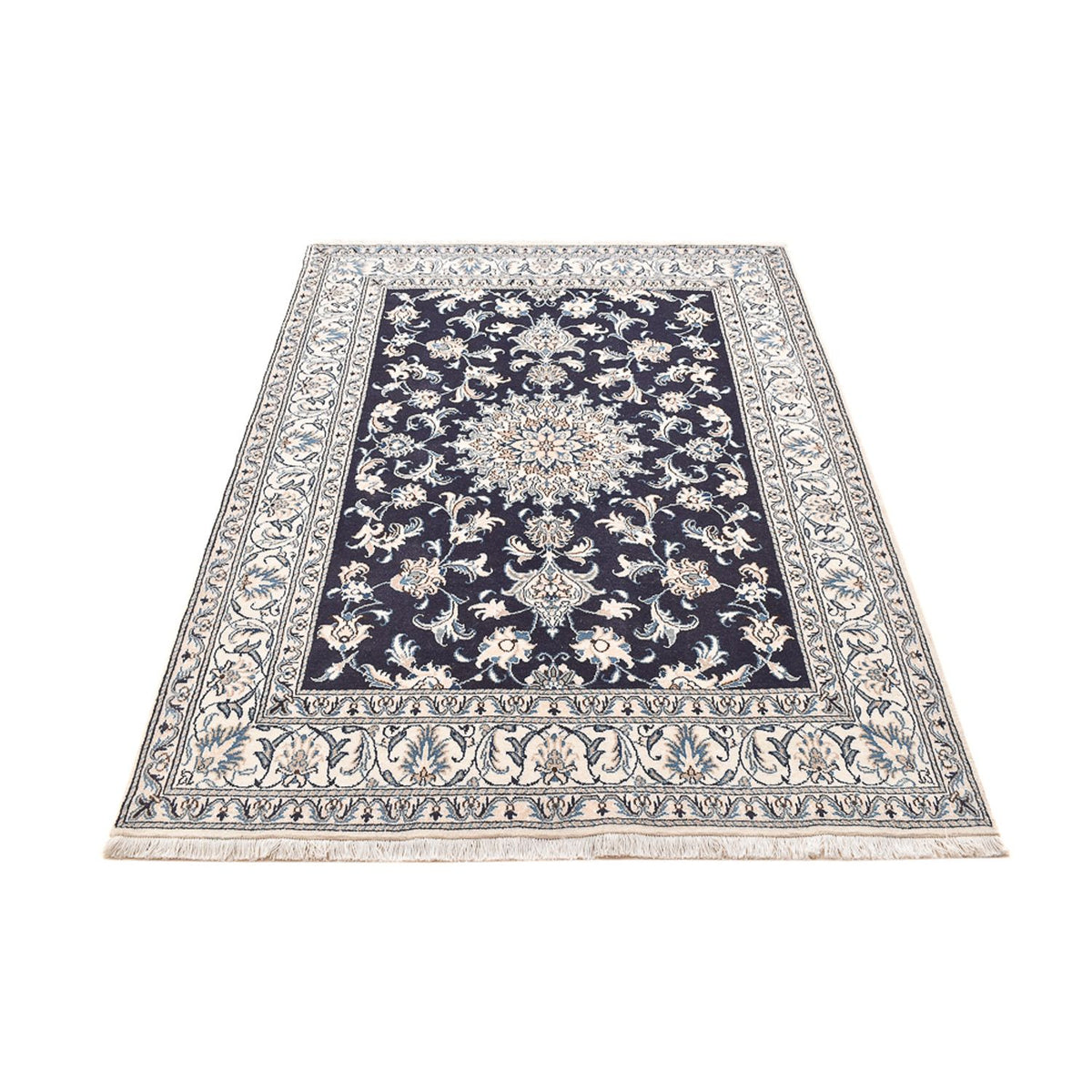 Perserteppich - Nain - 207 x 146 cm - dunkelblau