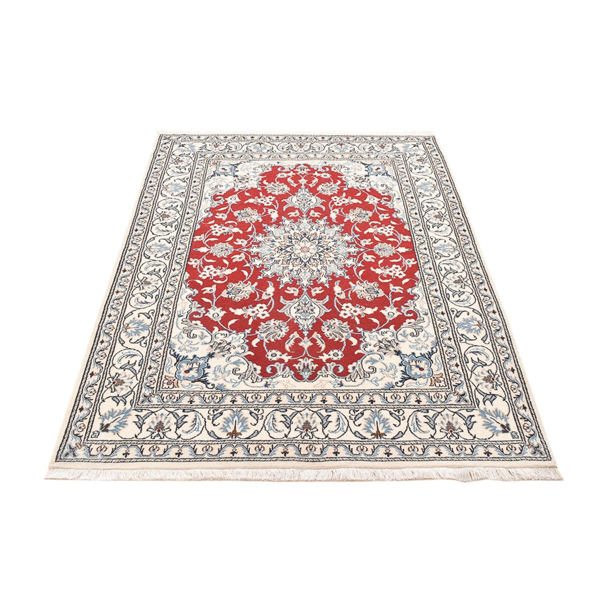 Perserteppich - Nain - 195 x 143 cm - rot