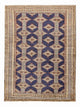 Turkaman Teppich - 101 x 136 cm - dunkelblau