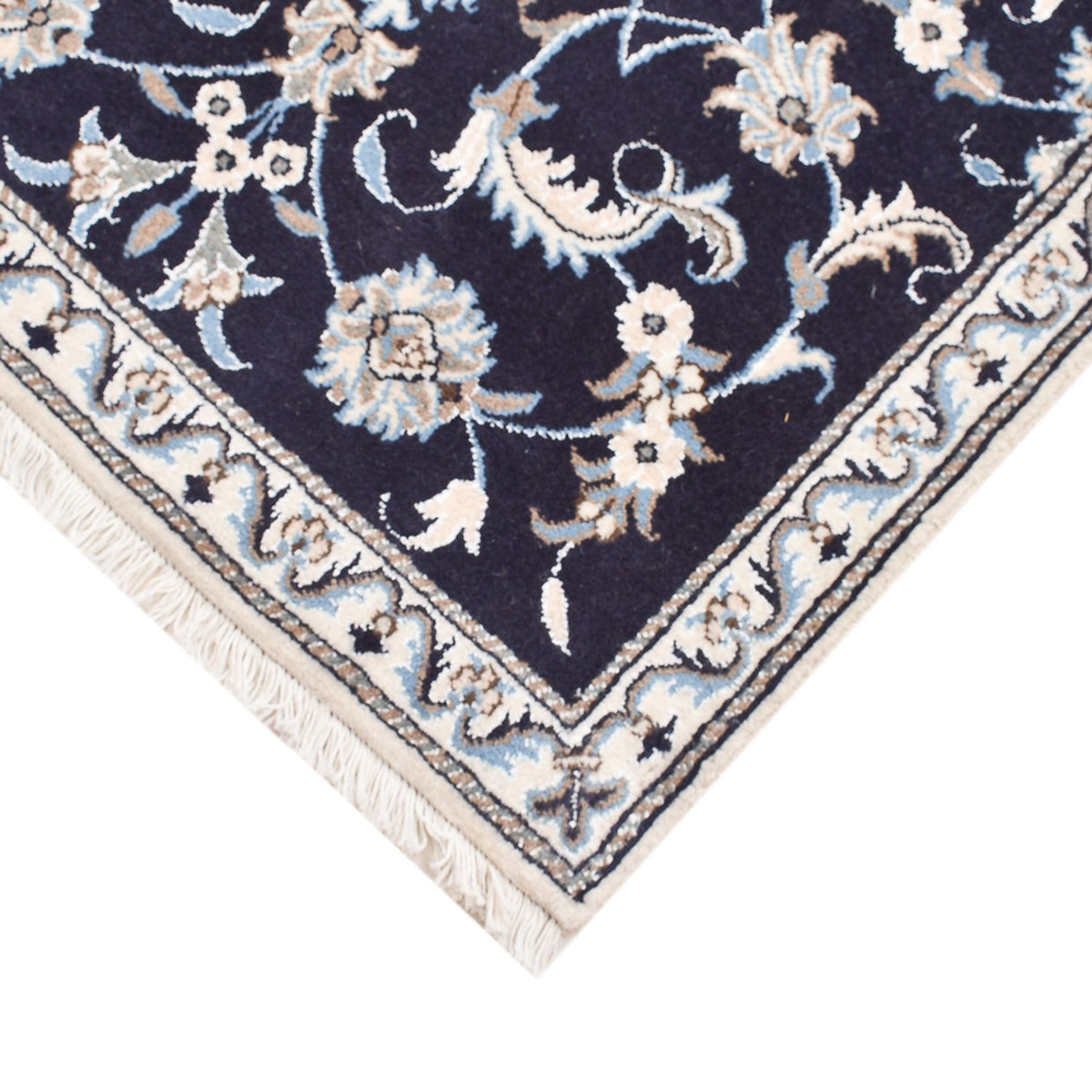 Perserteppich - Nain - 140 x 89 cm - dunkelblau