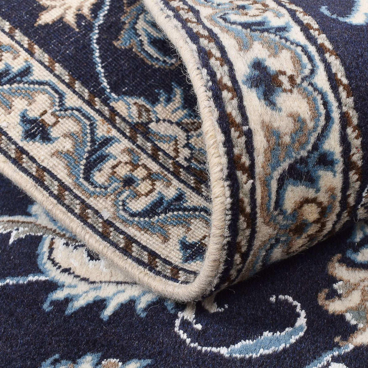 Perserteppich - Nain - 140 x 87 cm - dunkelbeige