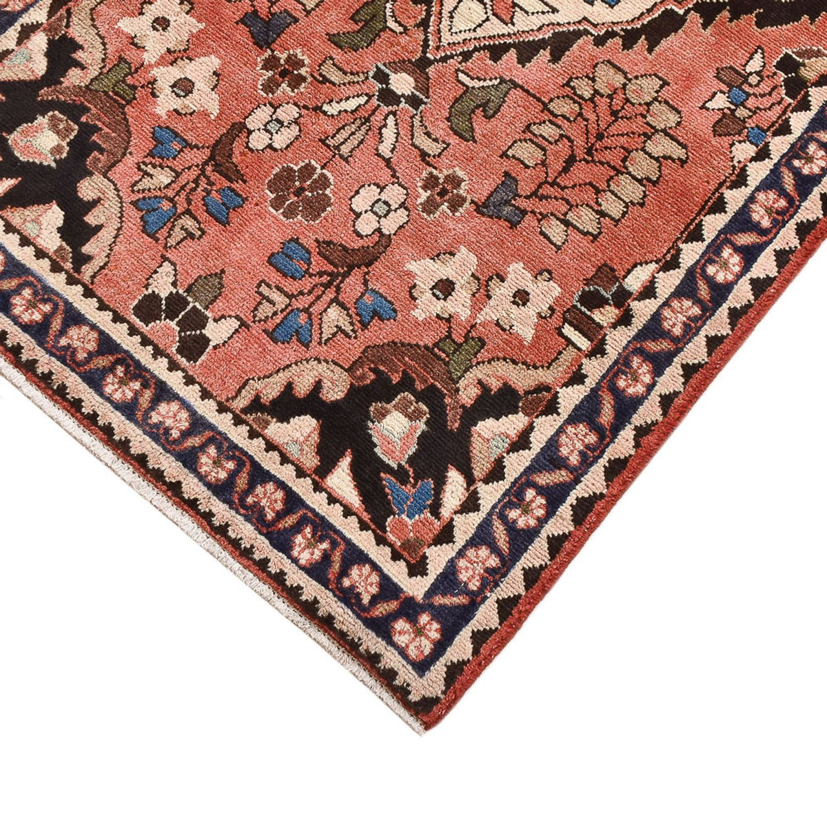 Perserteppich - Nomadic - 153 x 79 cm - hellrot