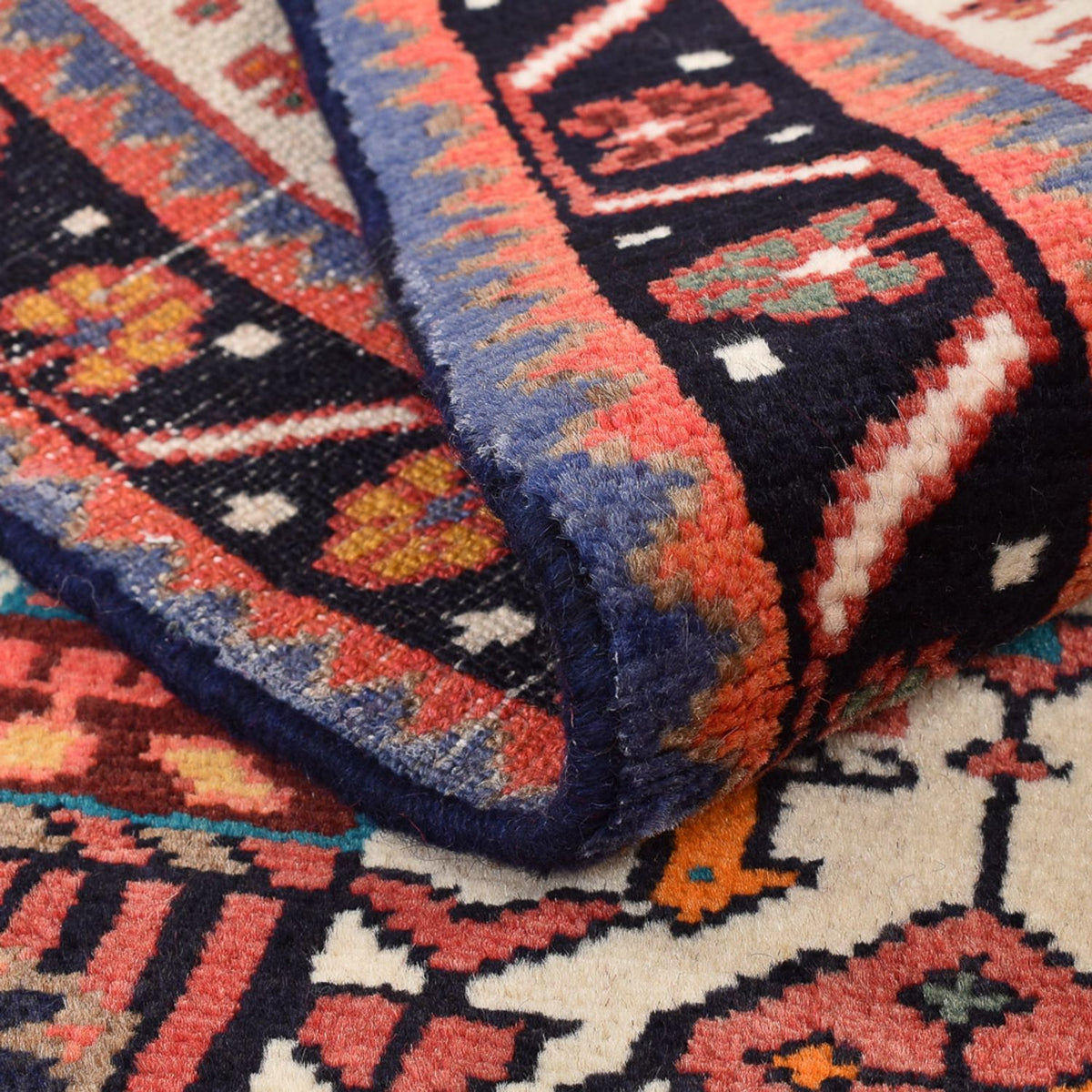 Perserteppich - Nomadic - 130 x 86 cm - hellrot