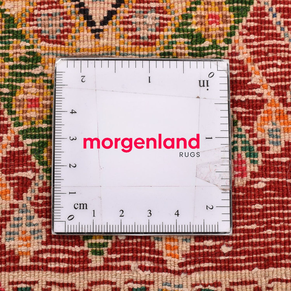 Perserteppich - Nomadic quadratisch  - 65 x 65 cm - rot