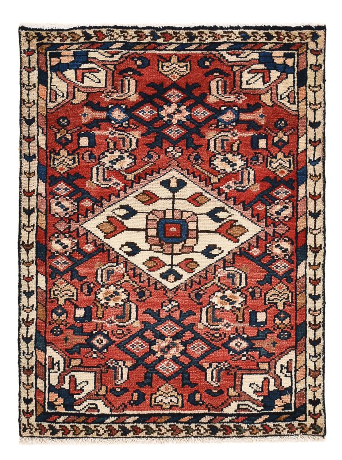 Perserteppich - Nomadic - 75 x 56 cm - rot