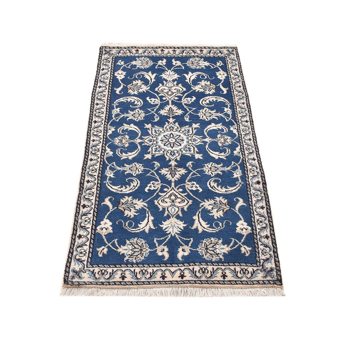 Perserteppich - Nain - 140 x 70 cm - blau
