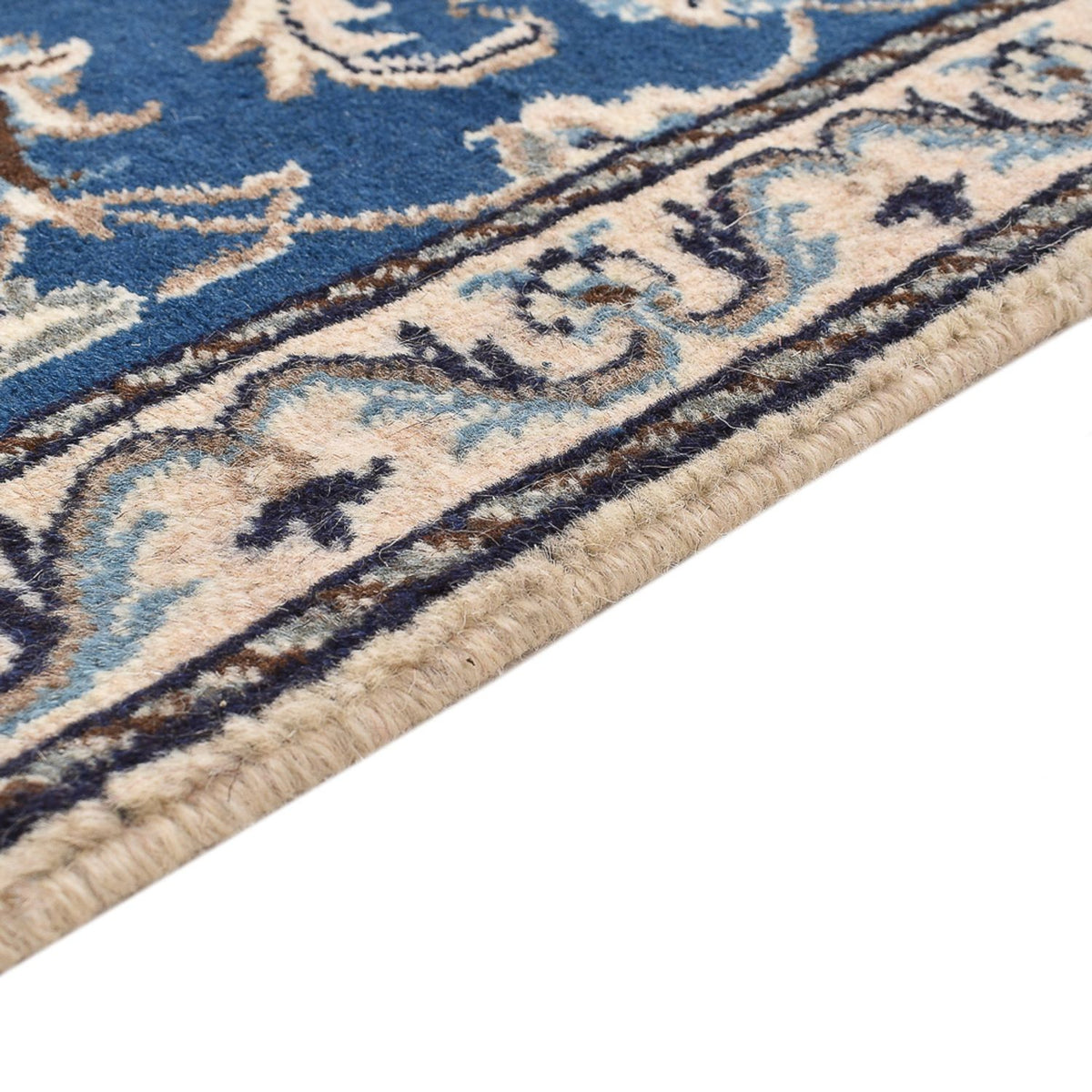 Perserteppich - Nain - 135 x 67 cm - blau