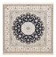 Perserteppich - Nain - Premium quadratisch  - 181 x 178 cm - dunkelblau