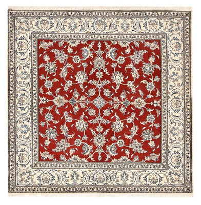 Perserteppich - Nain quadratisch  - 203 x 193 cm - rot