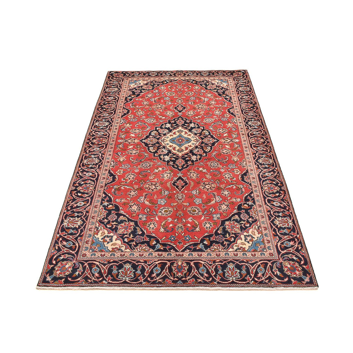 Perserteppich - Keshan - 253 x 134 cm - hellrot