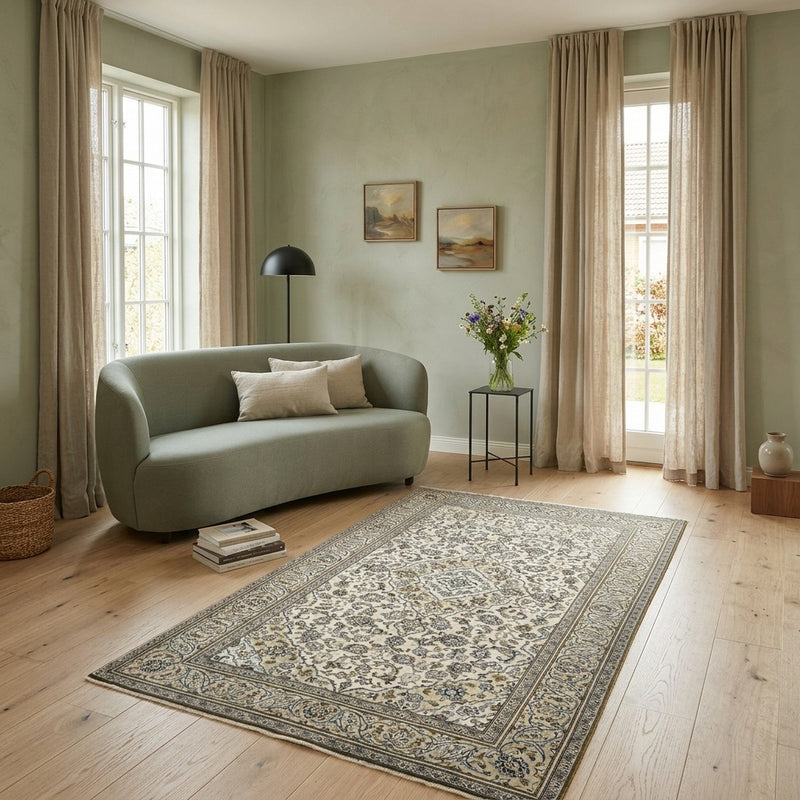 Perserteppich - Keshan - 254 x 145 cm - sand