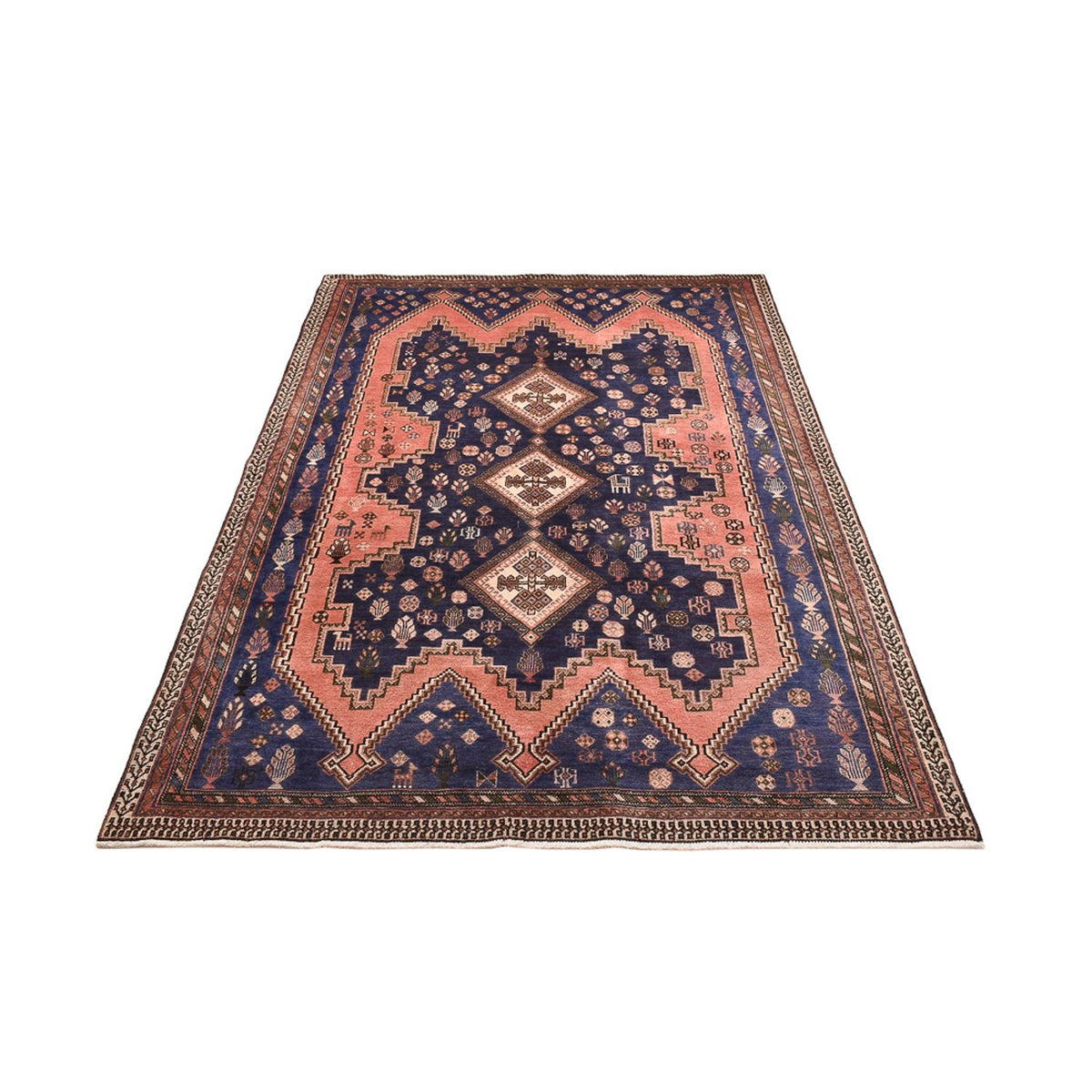 Perserteppich - Nomadic - 241 x 161 cm - rosa