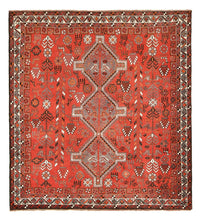 Perserteppich - Nomadic quadratisch  - 184 x 165 cm - rot