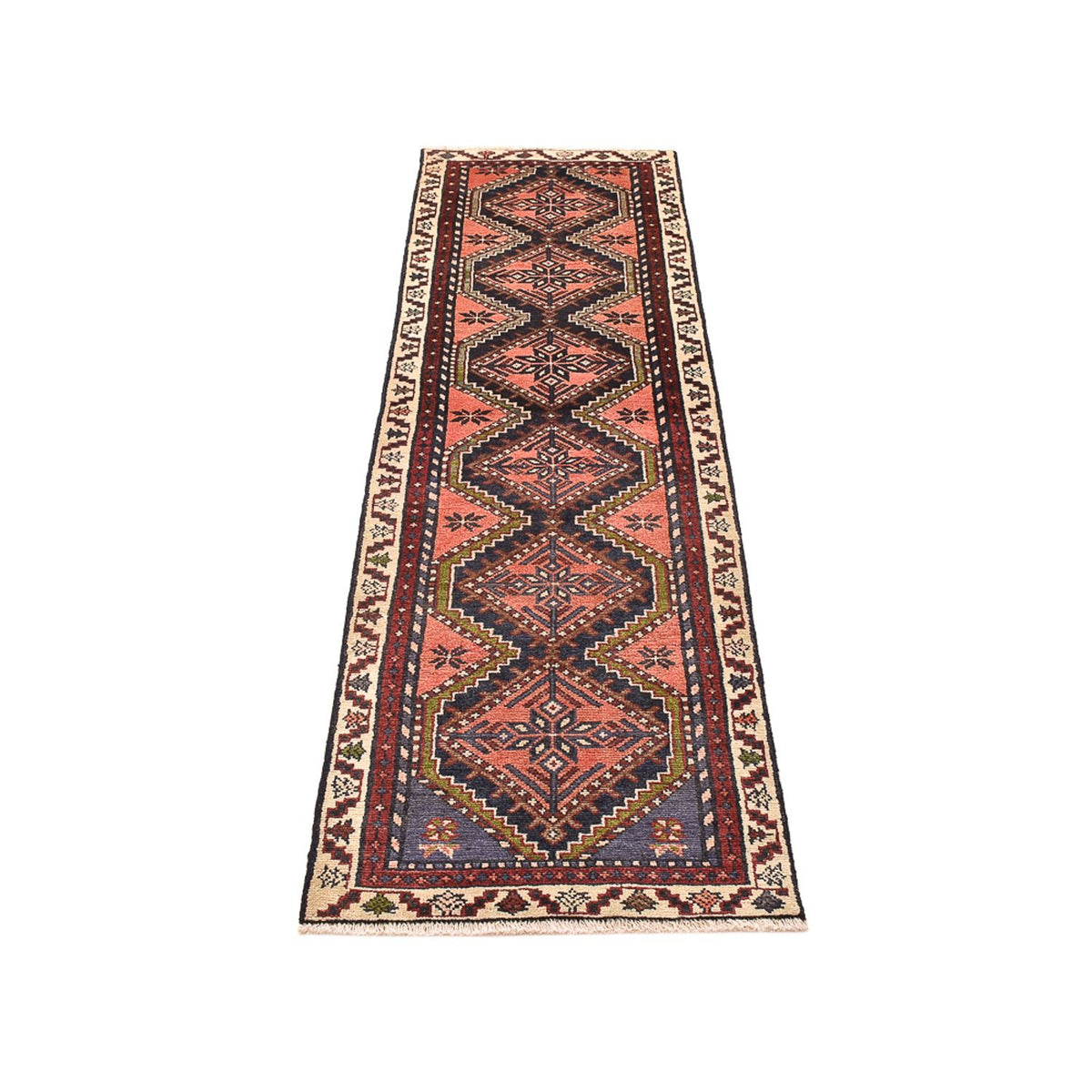 Läufer Perser - Nomadic - 250 x 67 cm - hellrot