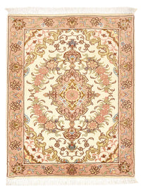 Perserteppich - Täbriz - Royal - 82 x 62 cm - dunkelbeige
