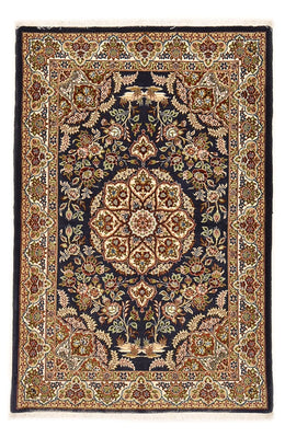 Perserteppich - Ghom - Royal - 154 x 102 cm - dunkelblau