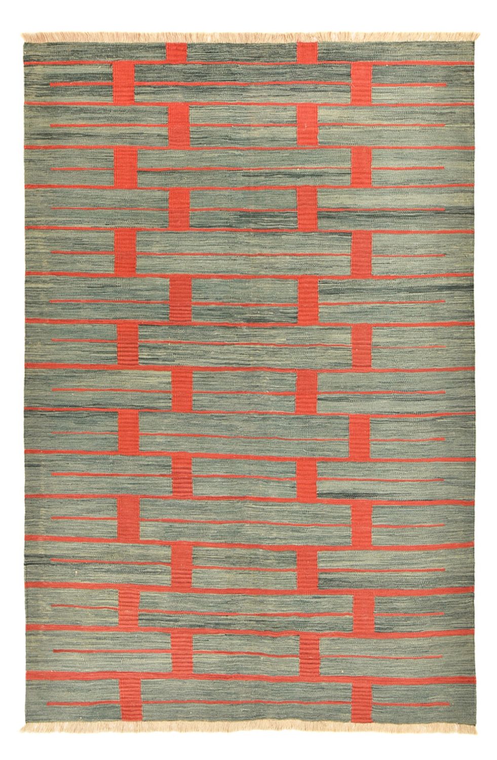 Kelim Teppich - Trendy - 291 x 193 cm - mehrfarbig
