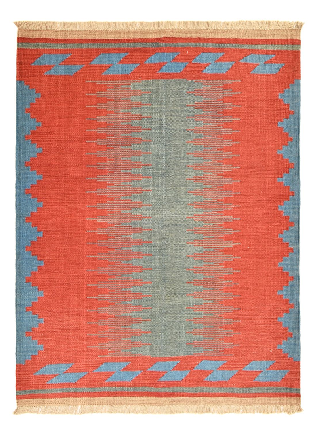 Kelim Teppich - Trendy - 189 x 146 cm - mehrfarbig