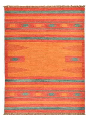 Kelim Teppich - Trendy - 203 x 155 cm - mehrfarbig