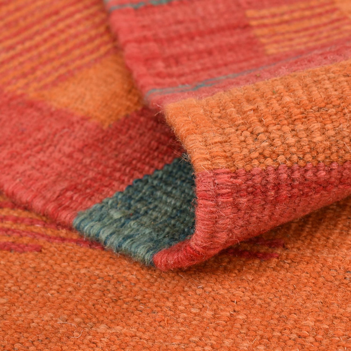 Kelim Teppich - Trendy - 203 x 155 cm - mehrfarbig