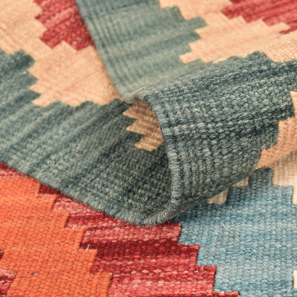 Läufer Kelim - Oriental - 213 x 84 cm - mehrfarbig