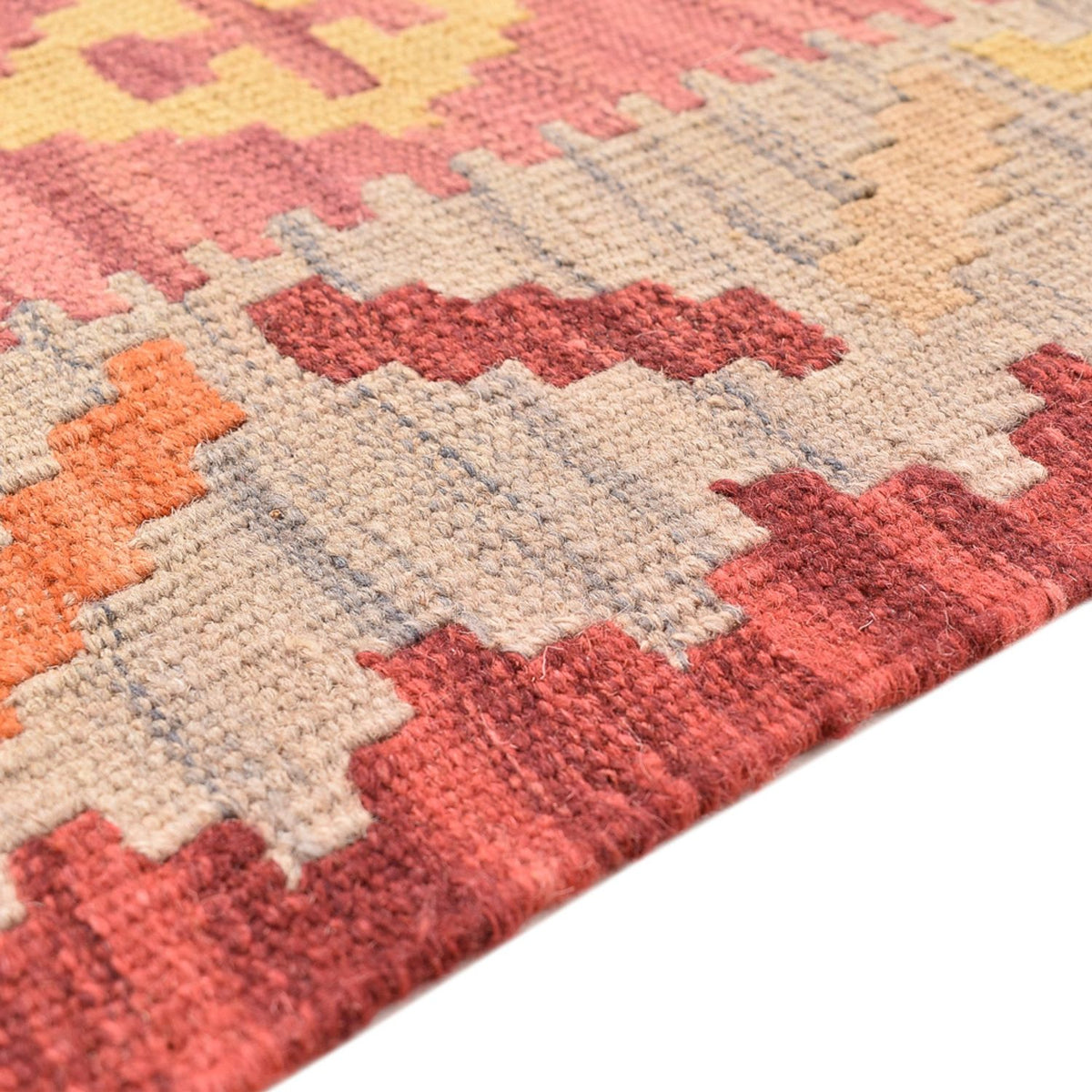 Läufer Kelim - Oriental - 204 x 61 cm - mehrfarbig