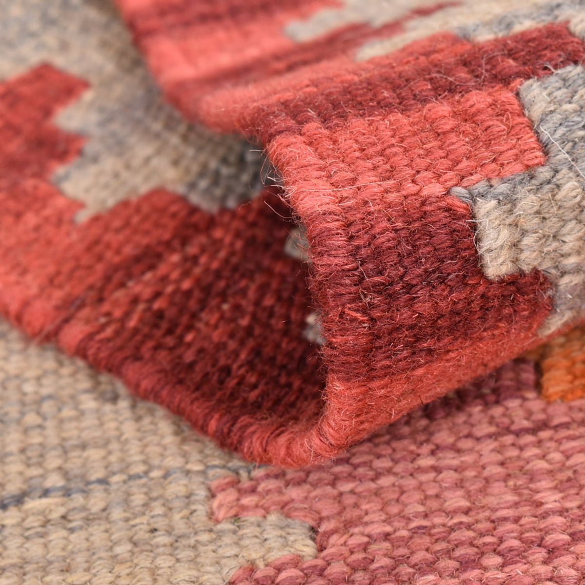 Läufer Kelim - Oriental - 204 x 61 cm - mehrfarbig