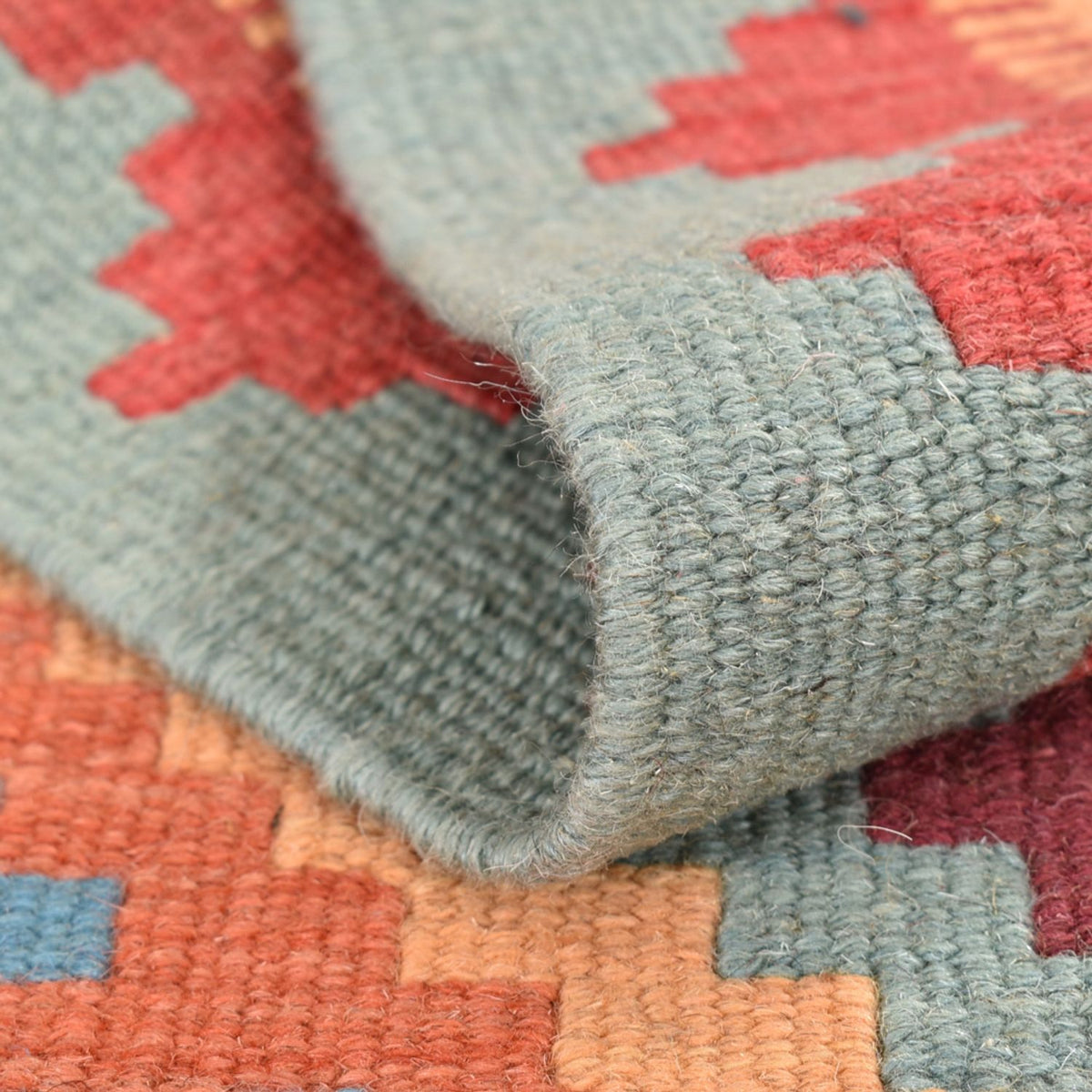 Läufer Kelim - Oriental - 196 x 58 cm - mehrfarbig