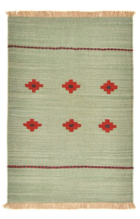 Kelim Teppich - Trendy - 119 x 80 cm - mehrfarbig