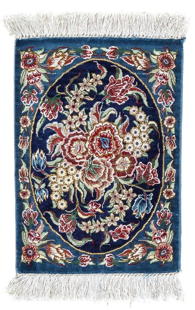 Ghom - Seide Teppich 28x40cm - Perserteppich