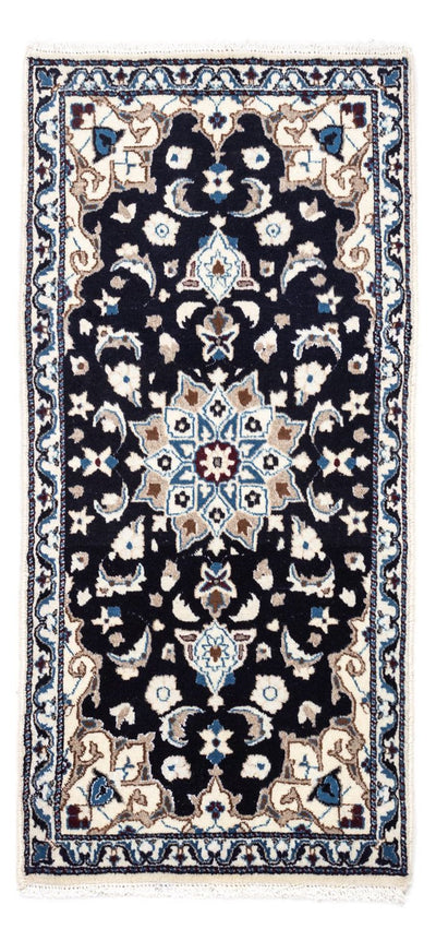 Perserteppich - Nain 69 x 134 cm - dunkelblau