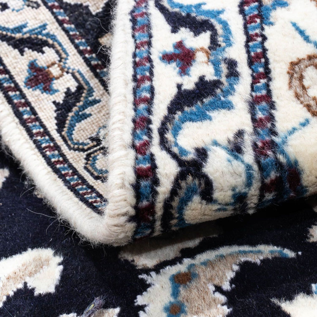 Perserteppich - Nain 134 x 69 cm - dunkelblau