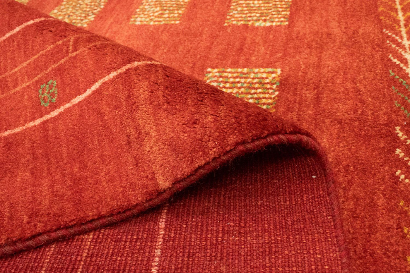 Gabbeh Persisch Teppich 193x149cm - Perserteppich Wollteppich