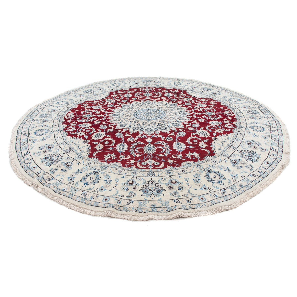 Perserteppich - Nain 300 x 300 cm - dunkelrot