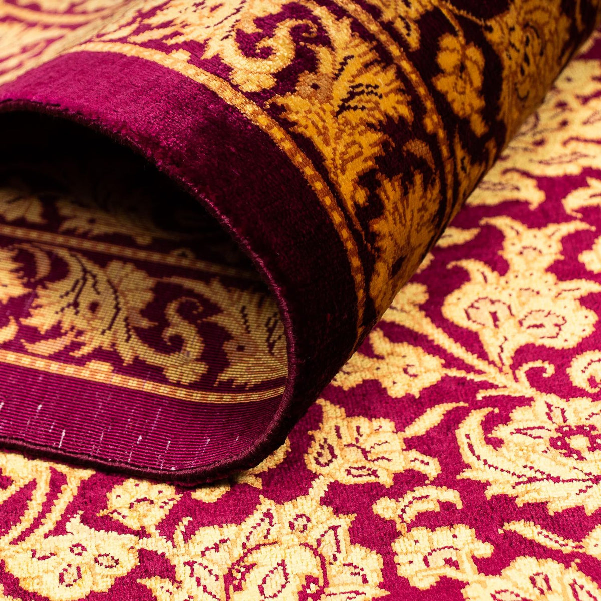 Seidenteppich - Ghom Seide - Premium 216 x 132 cm Teppichbrücke