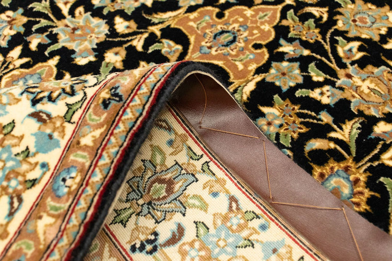 Perserteppich - Ghom 160 x 102 cm - schwarz