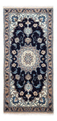 Perserteppich - Nain 141 x 66 cm - dunkelblau