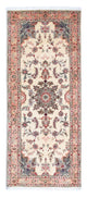 Täbriz - 50 Raj Teppich 83x203cm - Perserteppich - beige