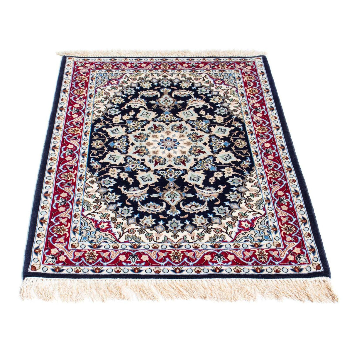 Perserteppich - Isfahan - Premium 104 x 72 cm - dunkelblau