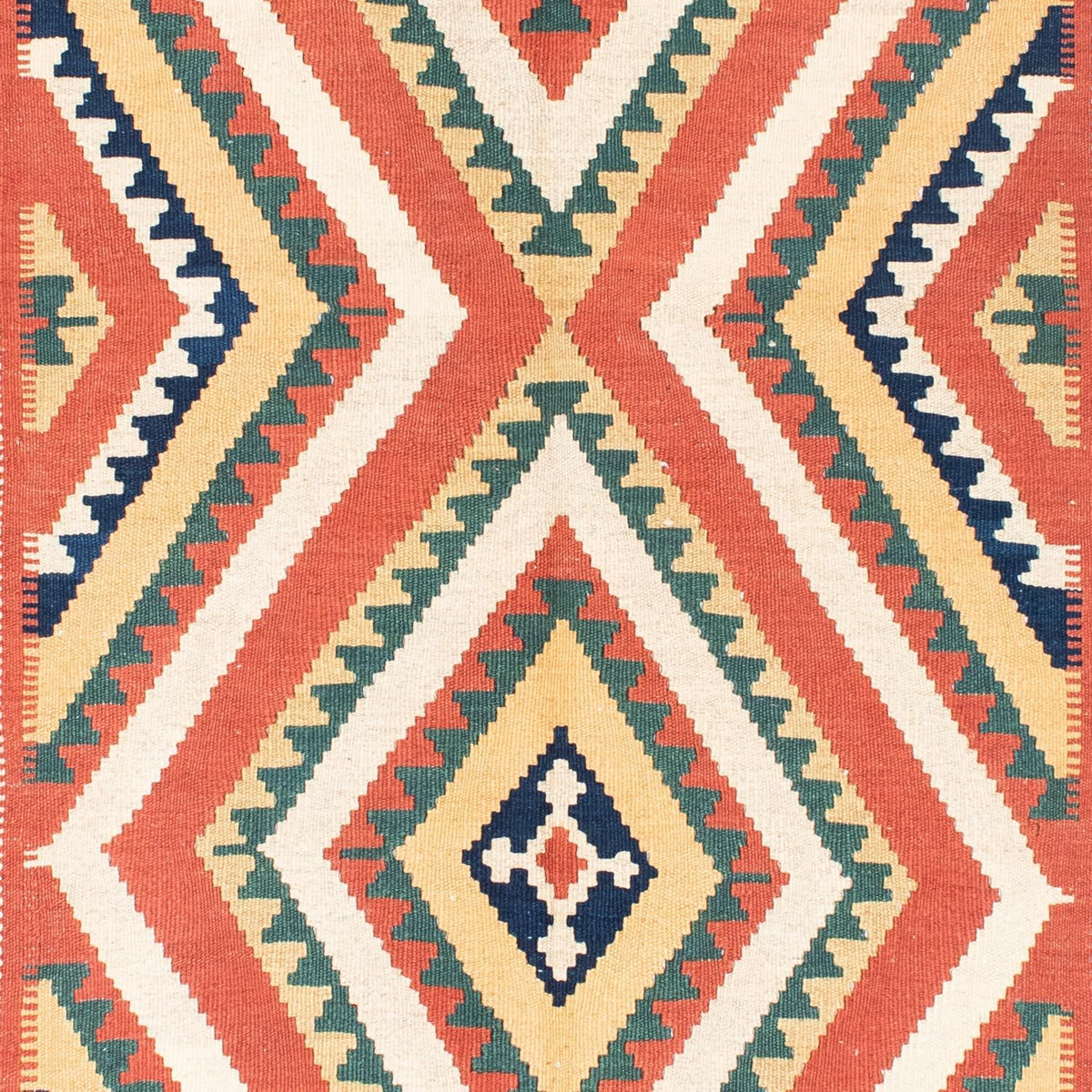 Kelim Teppich - Oriental 212 x 146 cm - rost