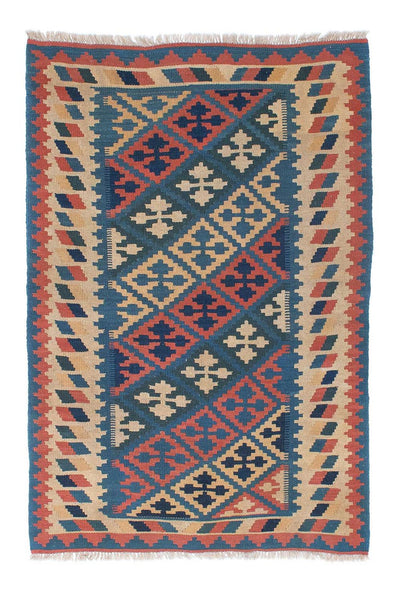 Kelim Teppich - Oriental 116 x 175 cm - blau