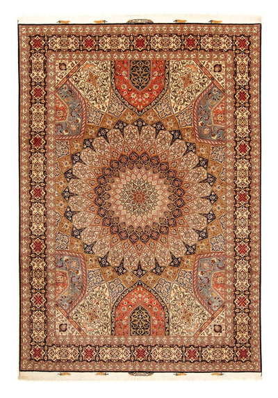 Täbriz - 50 Raj Teppich 252x352cm - Perserteppich - mehrfarbig