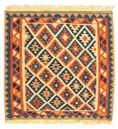 Kelim Fars Teppich 100x100cm