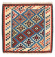 Kelim Teppich - Oriental 104 x 100 cm - dunkelblau