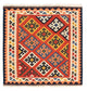 Kelim Teppich - Oriental 106 x 104 cm - rot