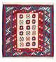 Kelim Fars Teppich 100x100cm