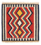 Kelim Teppich - Oriental 100 x 97 cm - rot