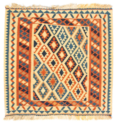 Kelim Teppich - Oriental 100 x 103 cm - beige