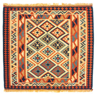 Kelim Teppich - Oriental 103 x 100 cm - beige